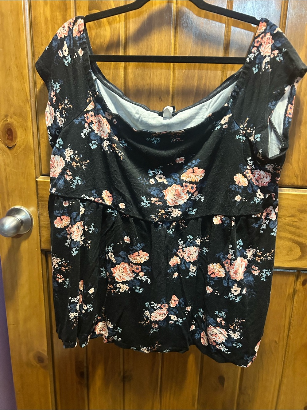 Torrid Black Floral off-shoulder Women’s Top